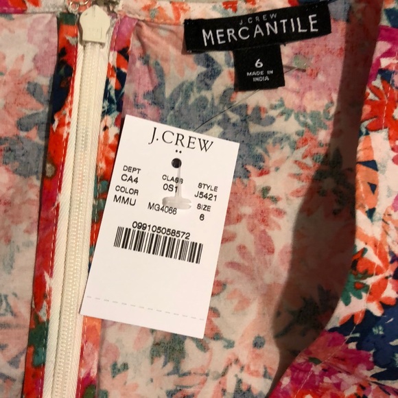 J.Crew Printed ruffle tank dress 👗 - Picture 6 of 6